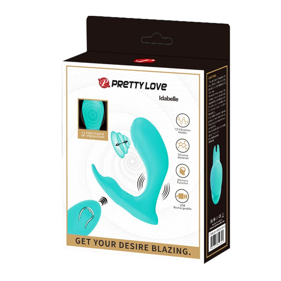 PRETTY LOVE - IDABELLE VIBRATION PULSATION REMOTE CONTROL SININEN